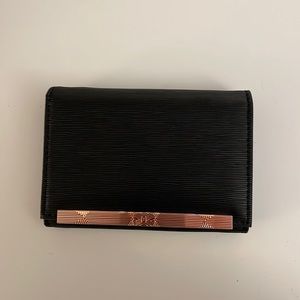 New Ted Baker Small wallet with rose gold metallic detail